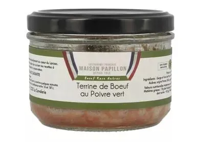 Terrine de boeuf Aubrac au poivre vert160 g