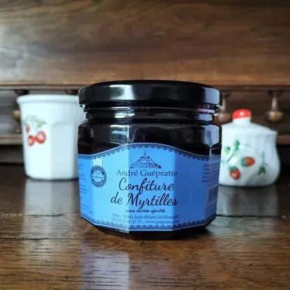 Confiture de myrtille sans sucre ajout&eacute; 370 g