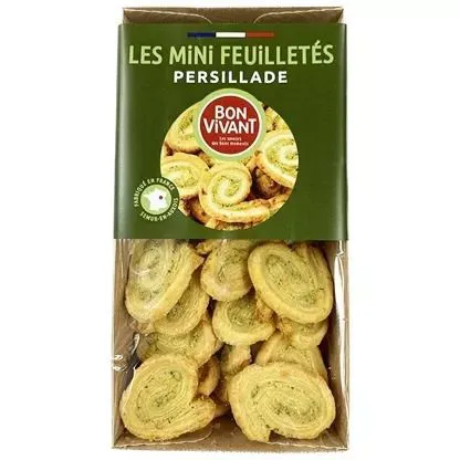 Escargots feuillet&eacute;s, four&eacute;s persillade - 75 g
