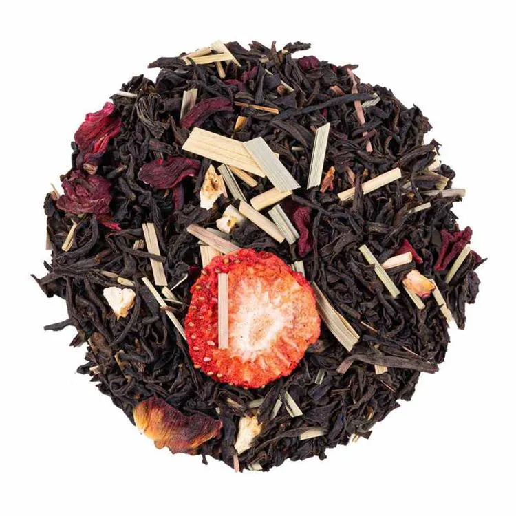 Th&eacute; noir - Parfait &agrave; la fraise 25g