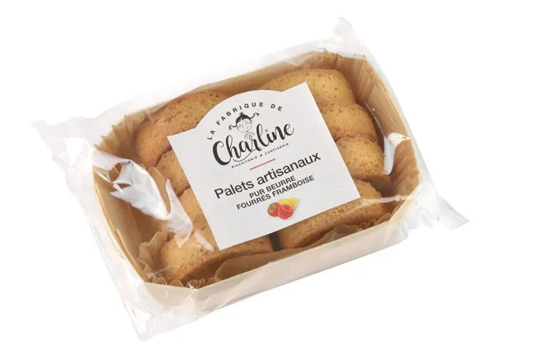 Palets pur beurre fourr&eacute;s framboise 190 g