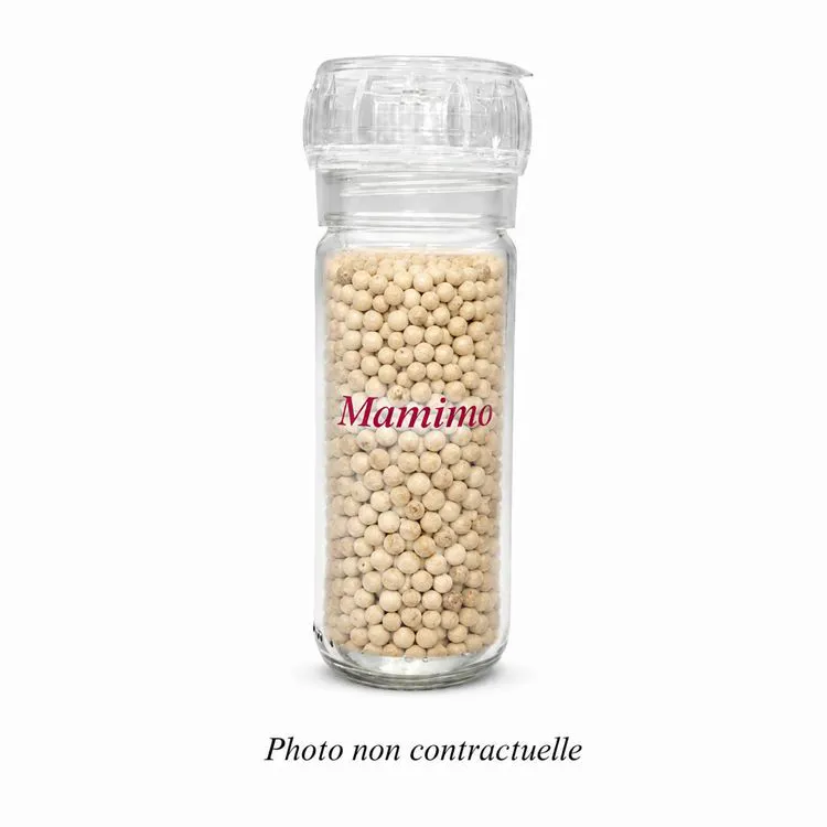 Poivre blanc Cosat Rica - 65 g moulin