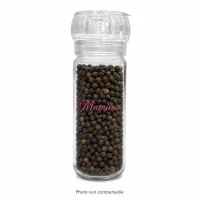 Poivre noir de Pondichéry 55g moulin Poivre noir de Pondichéry 55g moulin