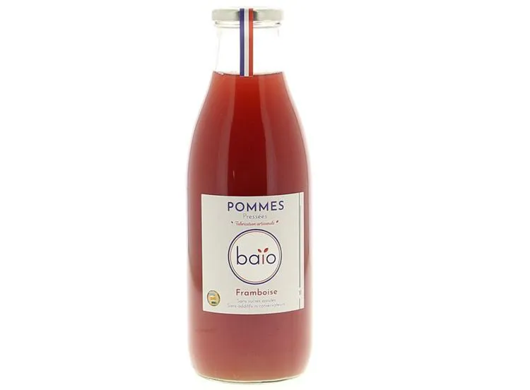 Jus de pomme framboise BIO 1 l