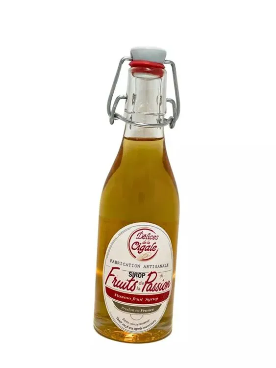 Sirop Artisanal aux fruits de la passion 250 ml