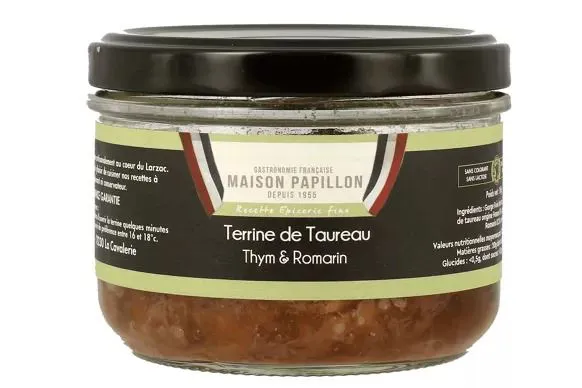 Terrine de taureau thym romarin 160 g