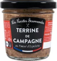 Terrine de campagne au piment d'Espelette 90 g Terrine de campagne au piment d'Espelette 90 g