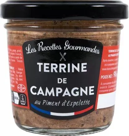 Terrine de campagne au piment d'Espelette 90 g