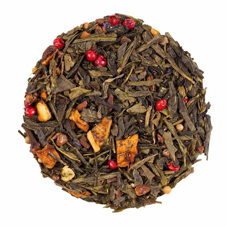 Th&eacute; vert - cake &agrave; l'orange 25g