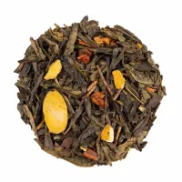 Thé vert - Mélange hivernal canelle amande 100g Thé vert - Mélange hivernal canelle amande 100g