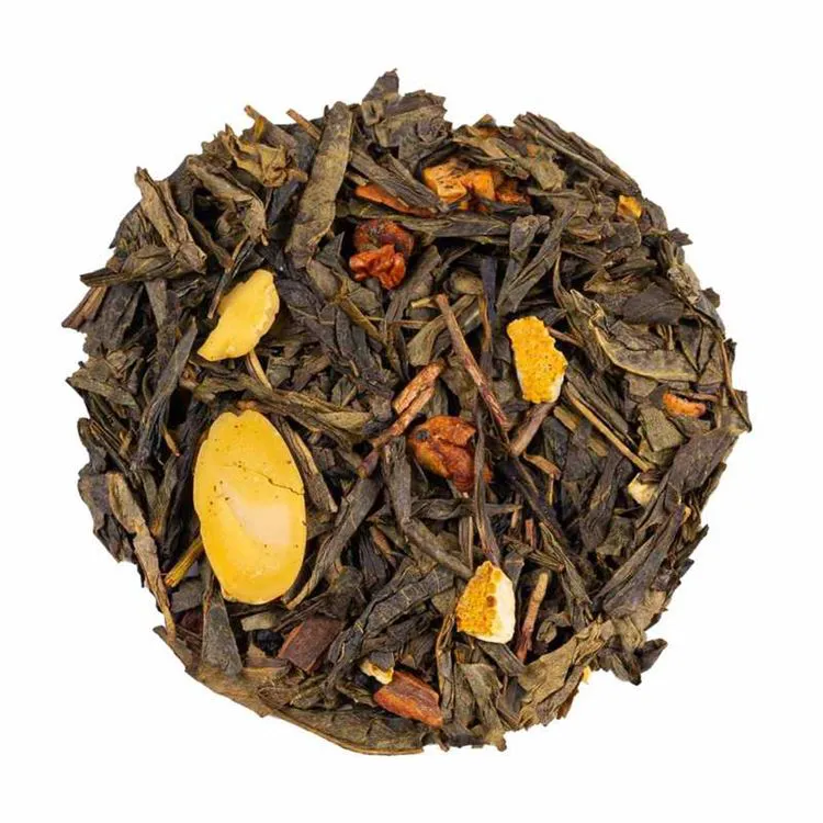 Th&eacute; vert - M&eacute;lange hivernal canelle amande 25g