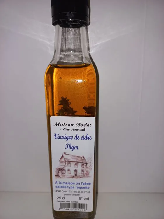 Vinaigre de cidre de thym 25cl